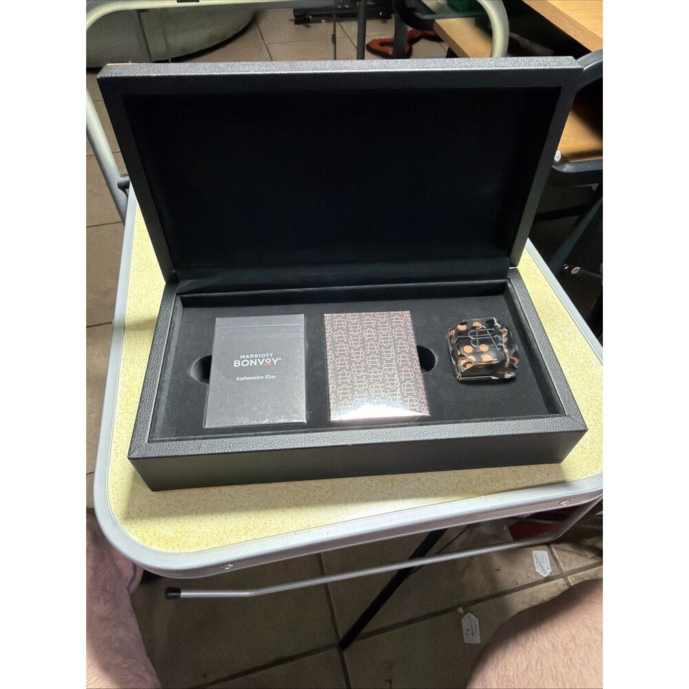 Marriott Bonvoy x MGM Ambassador Elite Playing Cards Leather-like Case and Die
